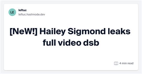 hailey.sigmond onlyfans leaks|[NeW!] hailey sigmond leaks full video hje